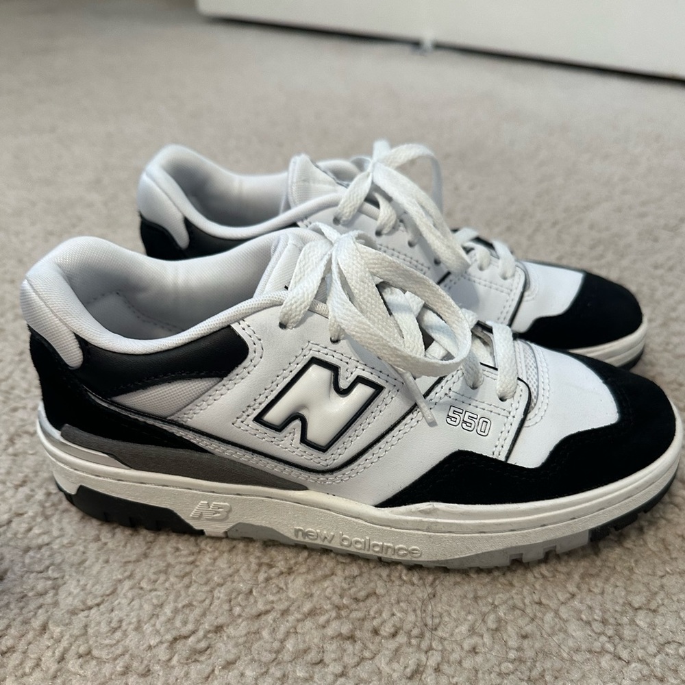 New Balance 550 White Black Rain Cloud